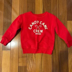 Jumping Beans Red Candy Cane Crew Sweatshirt